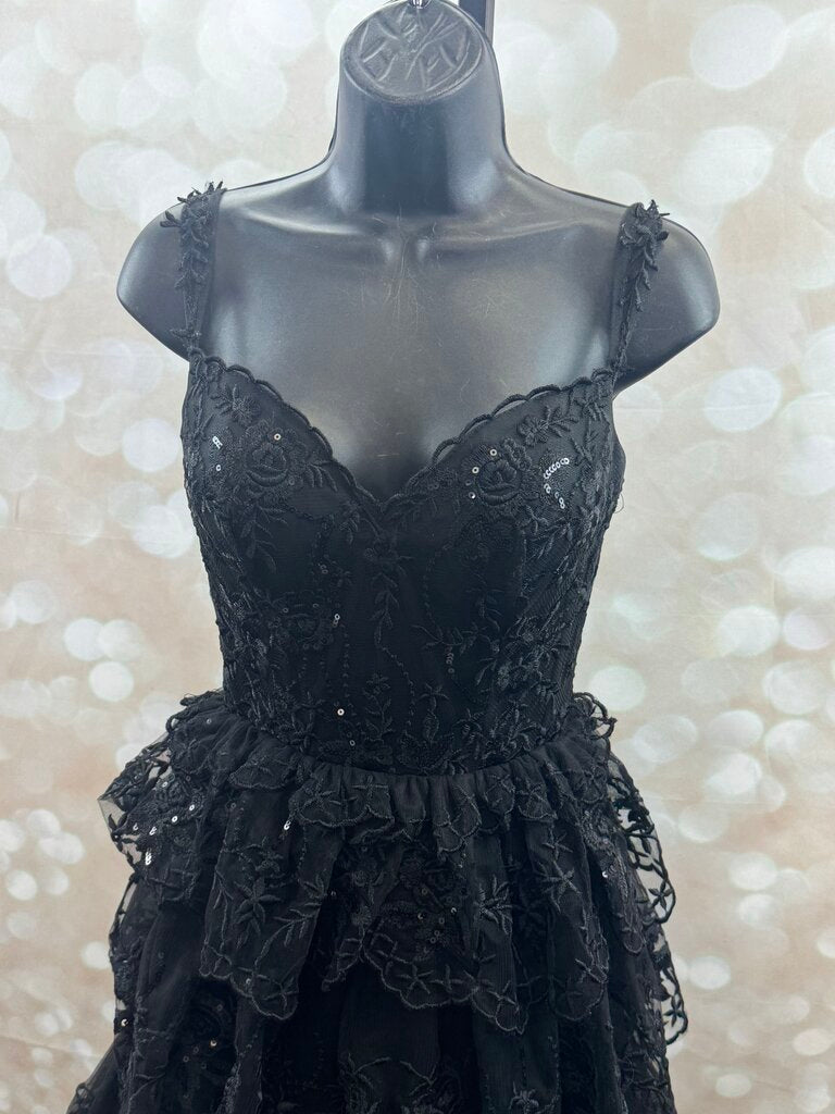 Ruffle Corset Embroidered Dress