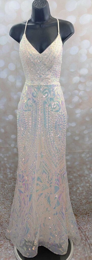 Sequin Lace Back Dress