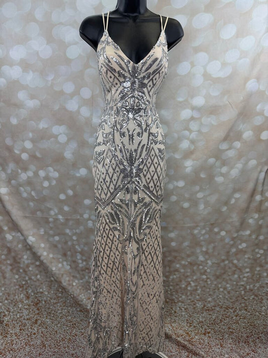 Sequin Strappy Back Dress