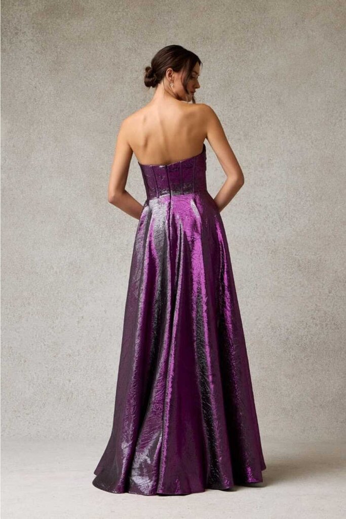 Jacquard A-line Gown