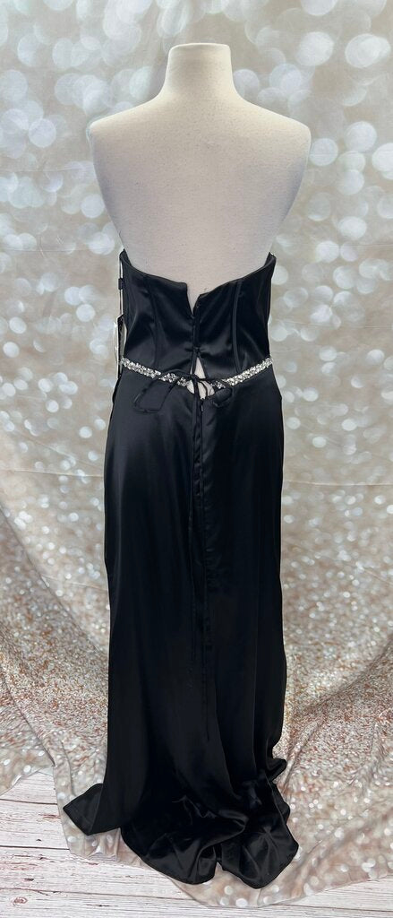 Adora Design NWT W/ Flaws Black Jeweled Prom Dress Women's Size 16