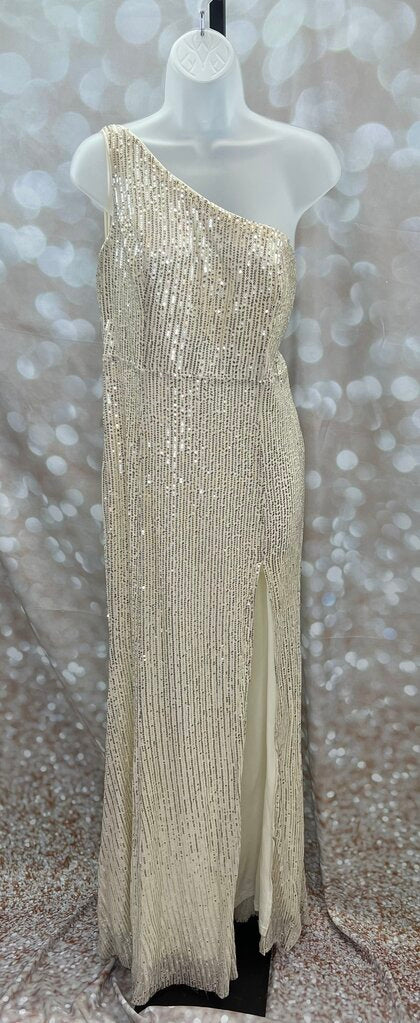 Maniju One Shoulder Sequin Dress Size Large