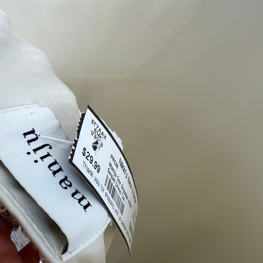 Maniju One Shoulder Sequin Dress Size Large