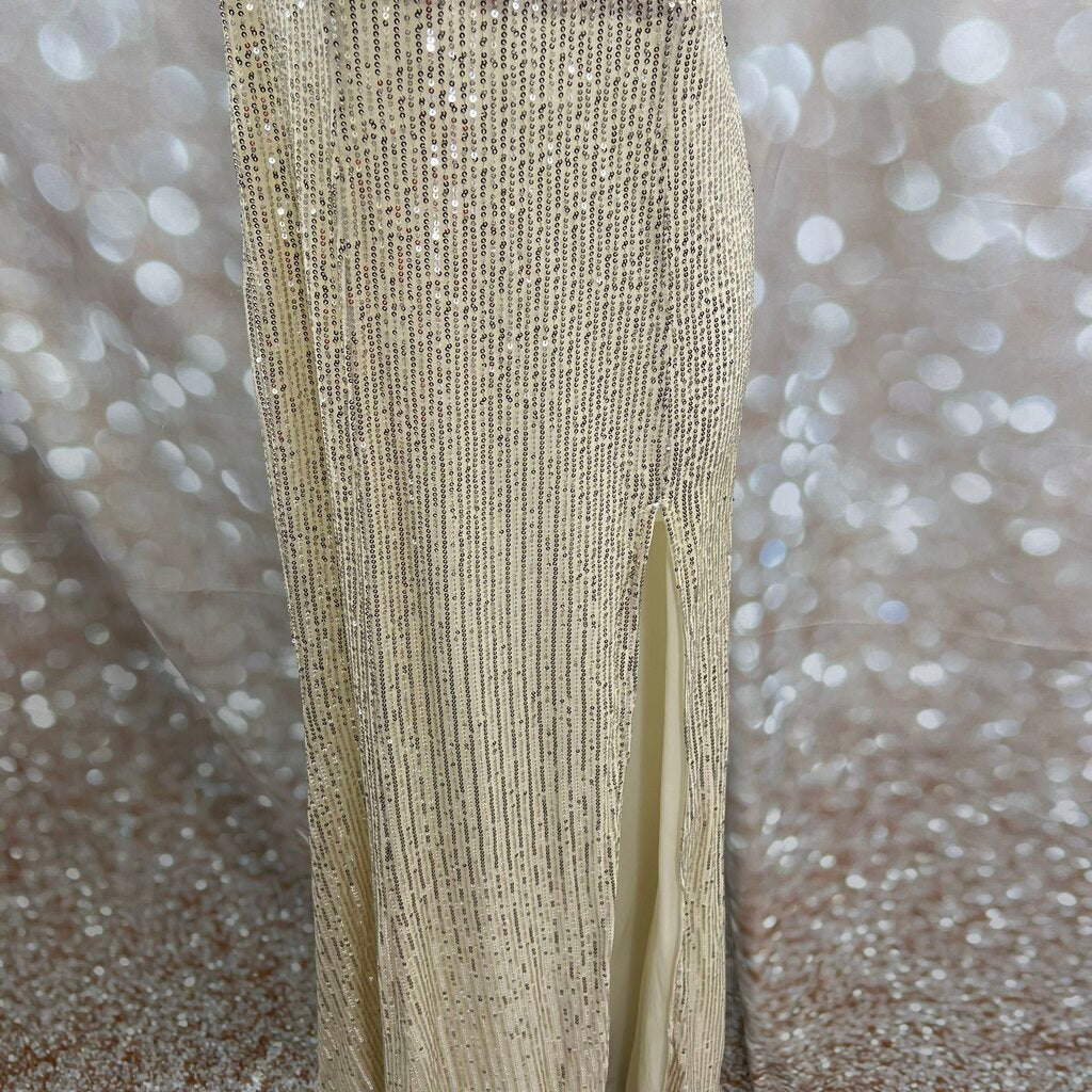 Maniju One Shoulder Sequin Dress Size Large