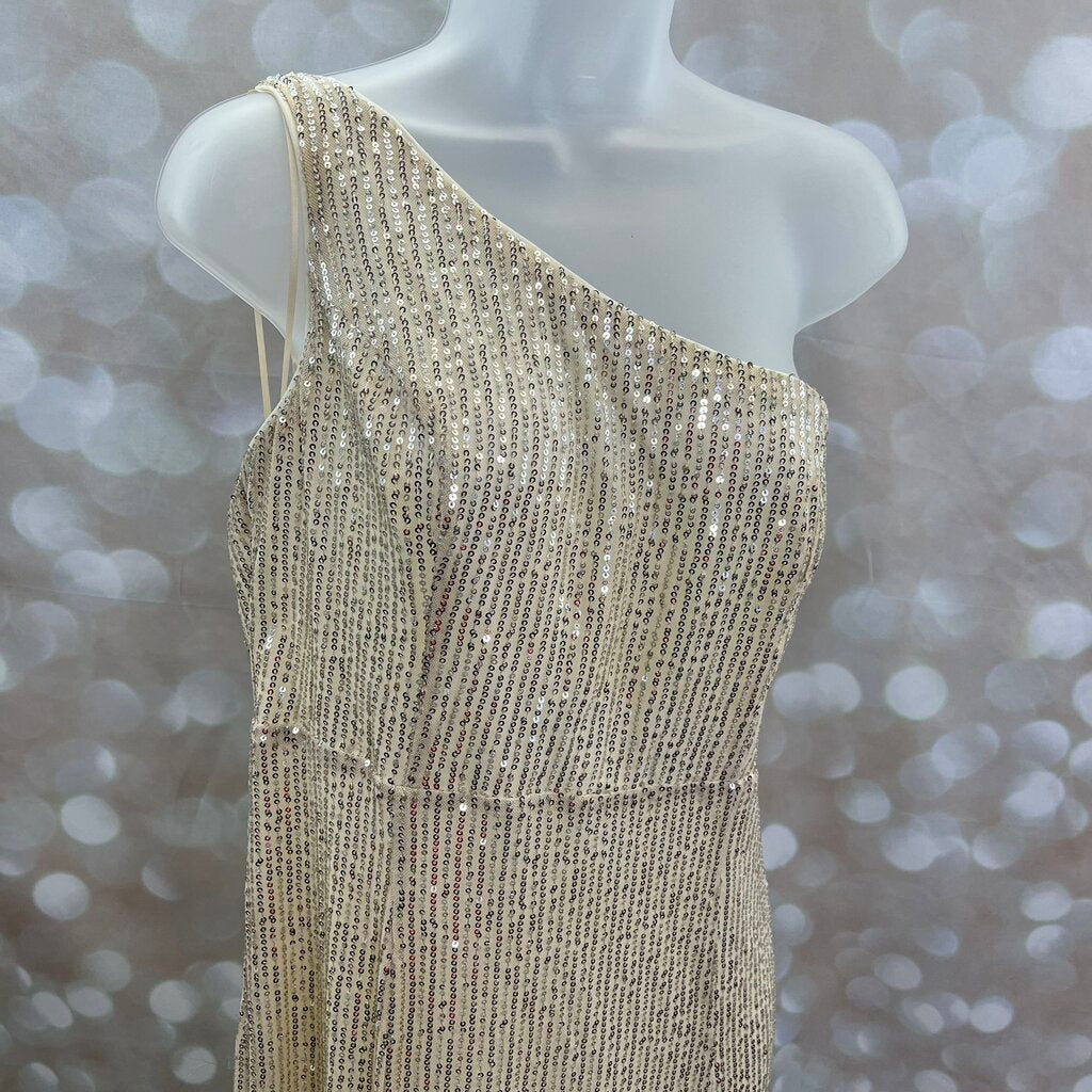Maniju One Shoulder Sequin Dress Size Large