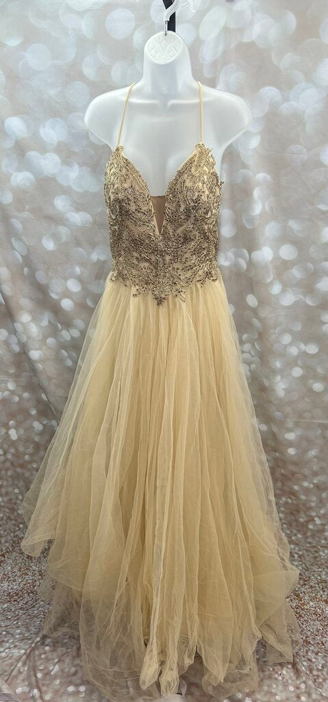 Let's Embellished Top Prom Dress Women's Size Large