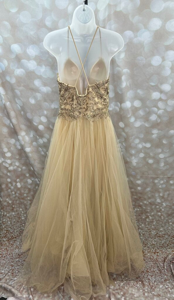 Let's Embellished Top Prom Dress Women's Size Large