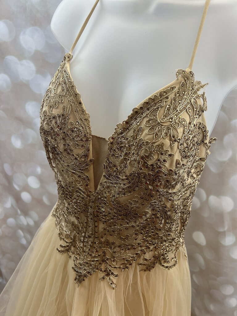 Let's Embellished Top Prom Dress Women's Size Large