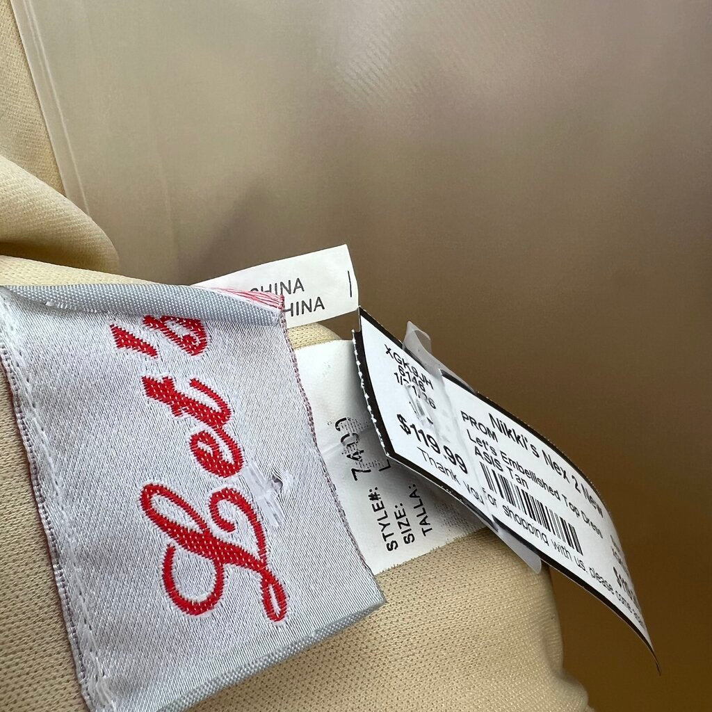 Let's Embellished Top Prom Dress Women's Size Large