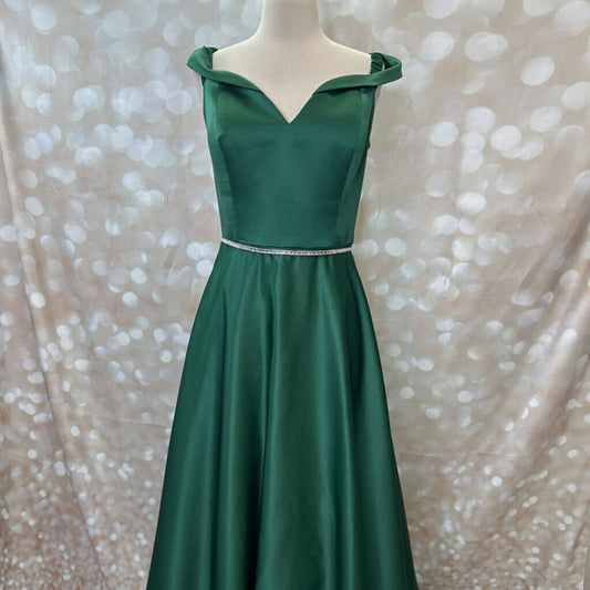 Silver Belt Long Dress (no alterations)