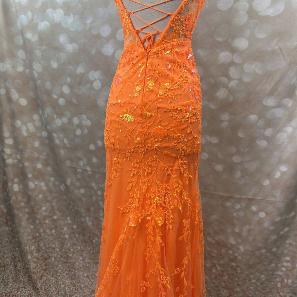 sequin coreset top with slit