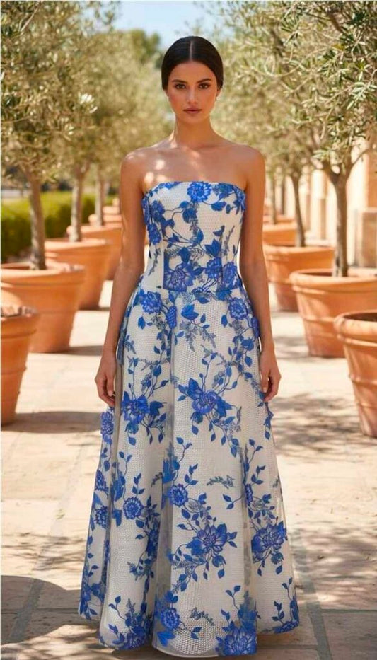 Strapless Flower Dress
