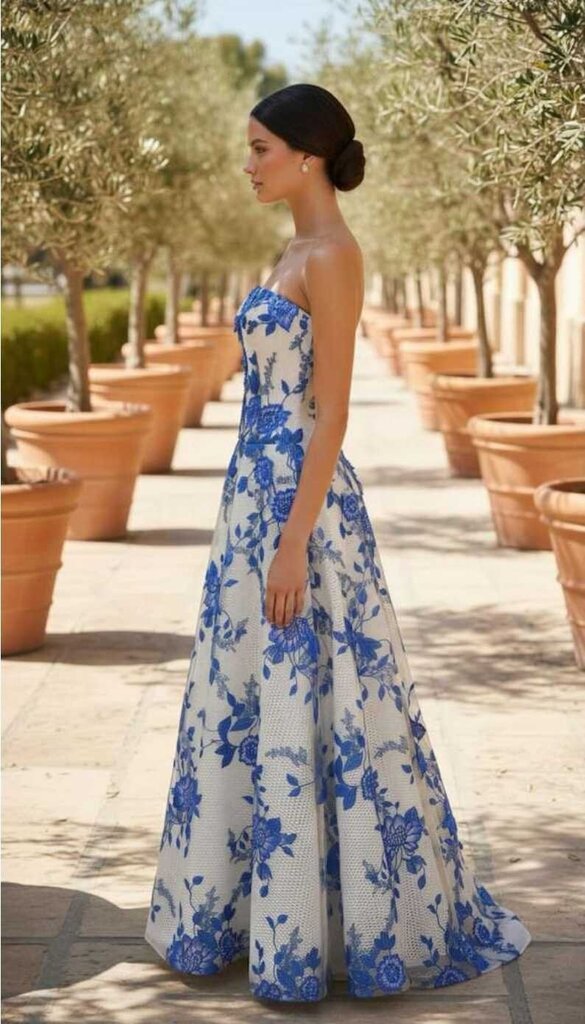 Strapless Flower Dress