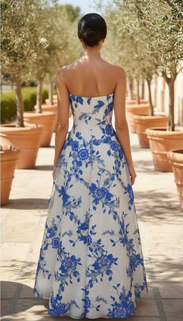 Strapless Flower Dress