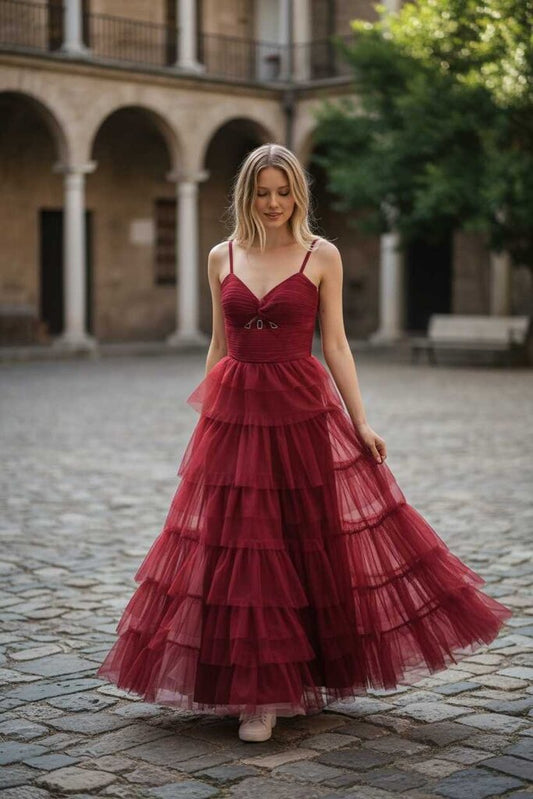 Ruffle Lace Back Dress