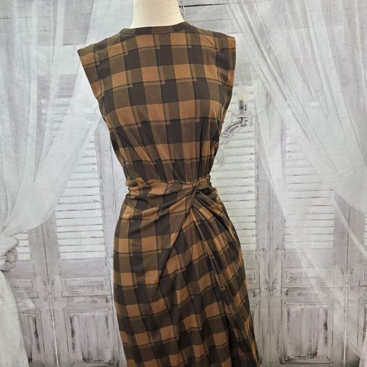 Plaid Midi Wrap