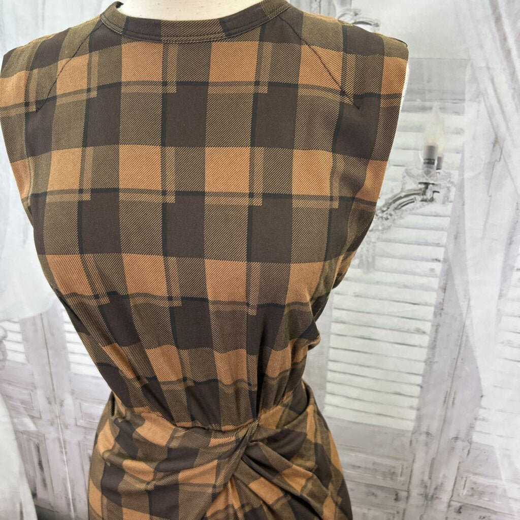 Plaid Midi Wrap