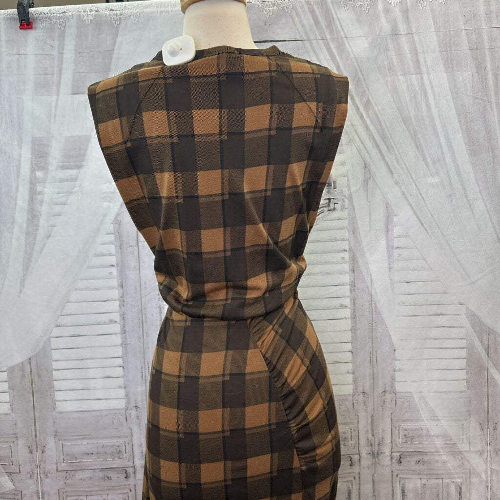 Plaid Midi Wrap