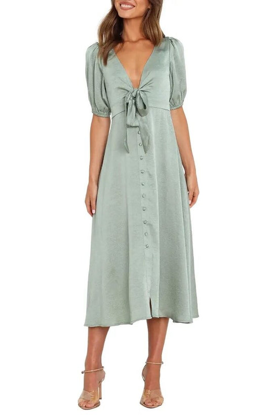 Petal + Pup NWT Piper Dress in Sage Green Women's Size 8 US