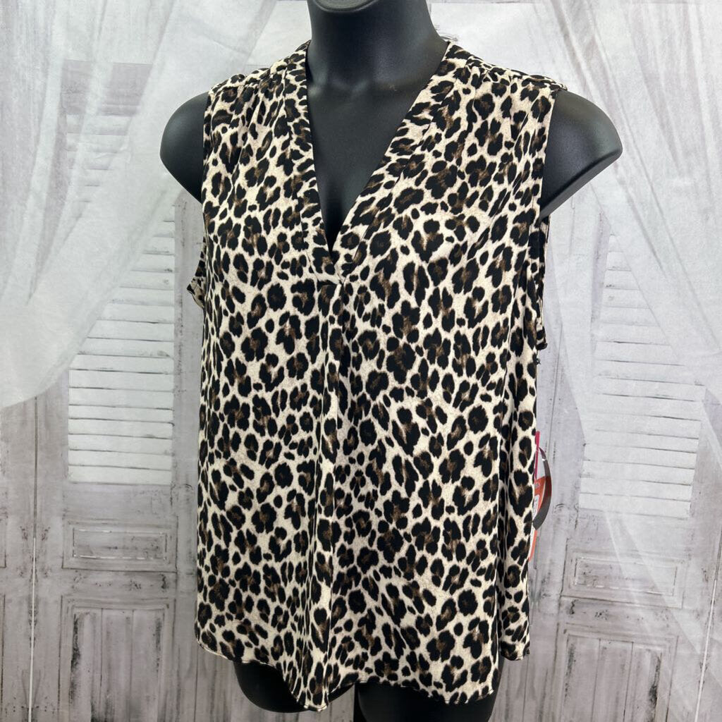 leopard print tank top NWT