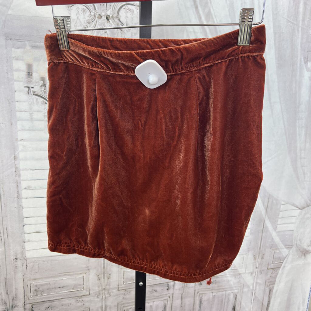 Free People NWT Vivienne Velvet Mini Skirt Women's Size 0