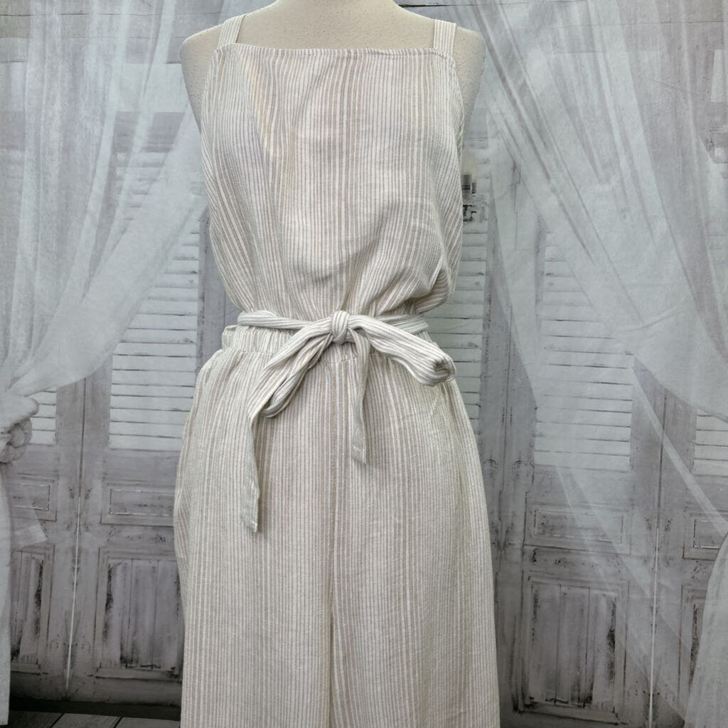 striped jumpsuit NWT