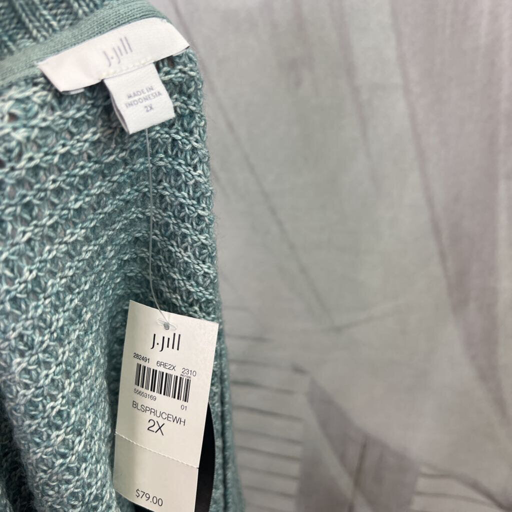 J. Jill NWT Women's Plus Size 2X V-Neck Sweater Vest Shirt