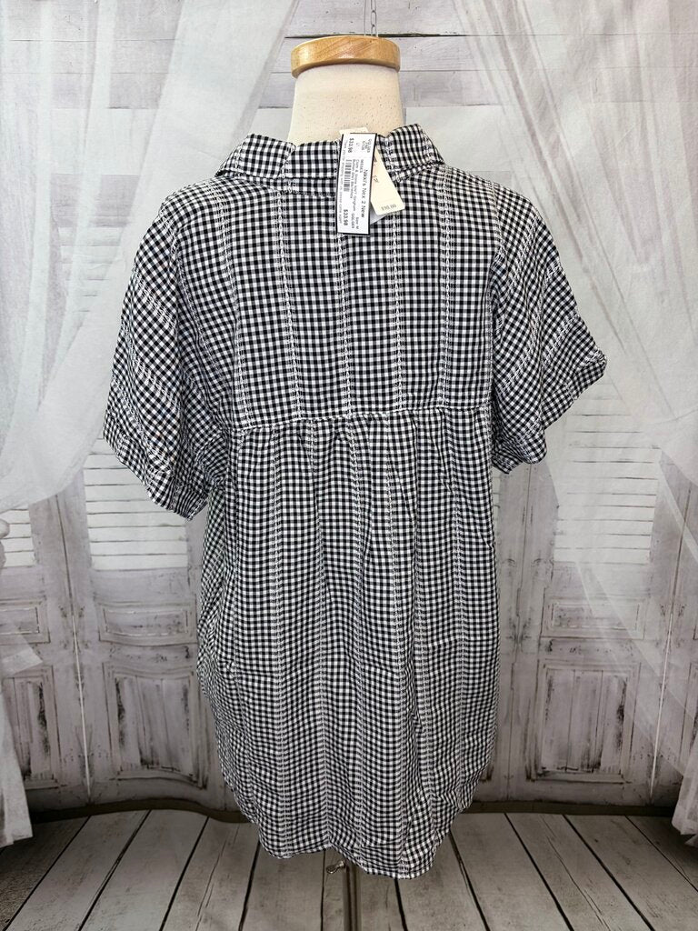 NWT Gingham Button Shirt