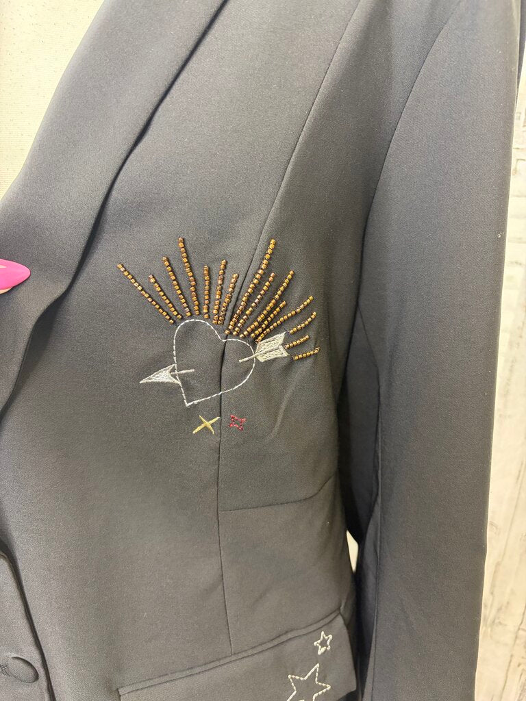 NWT Refined Crepe Embroidered Blazer
