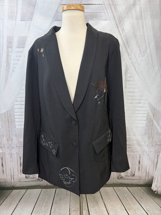 NWT Refined Crepe Embroidered Blazer