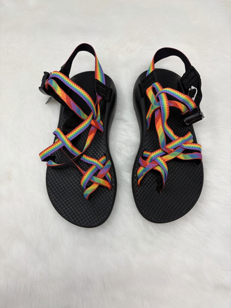 NWOT Rainbow Strap Sandals