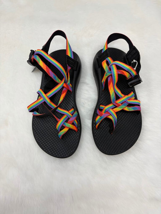 NWOT Rainbow Strap Sandals