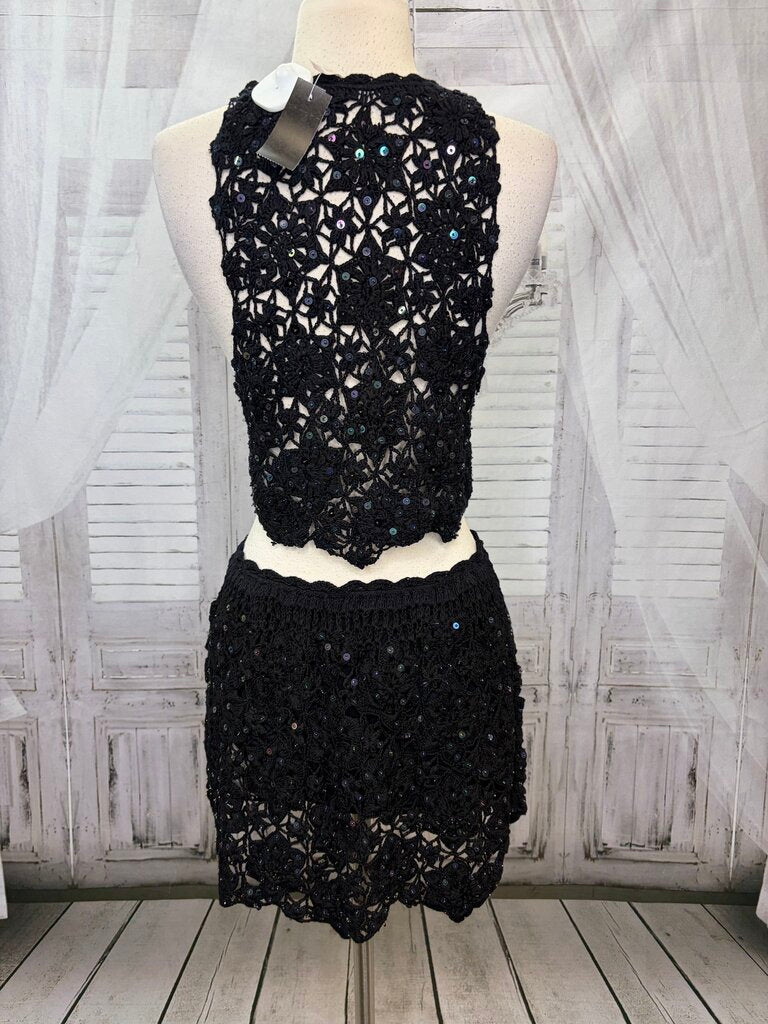 2PC Bali Shimmering Sands Sequin Crochet Set