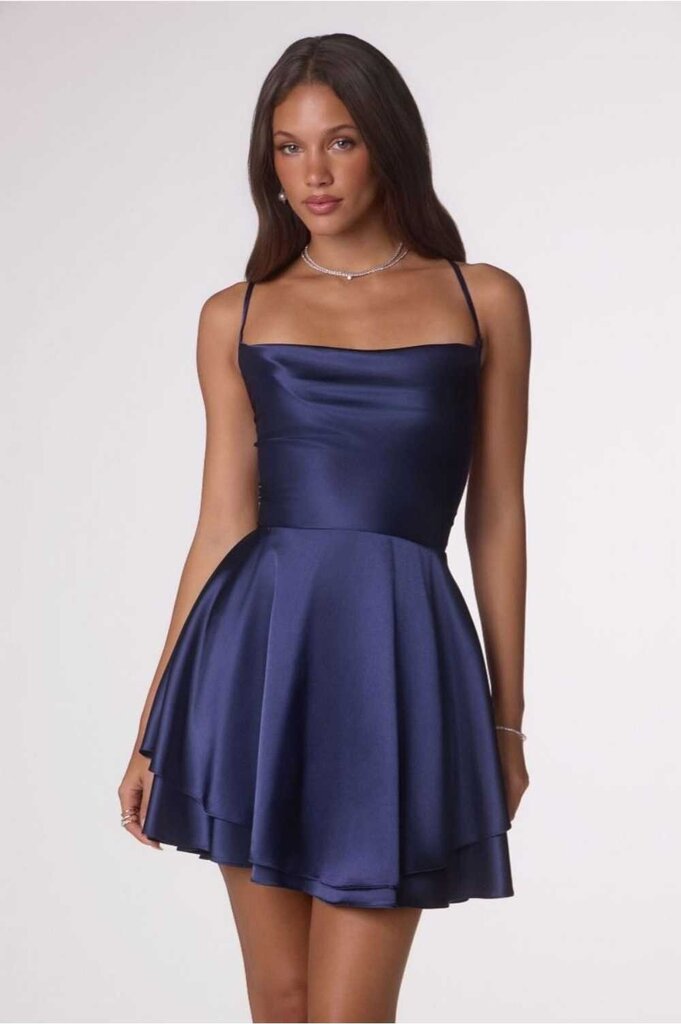 Satin mini dress