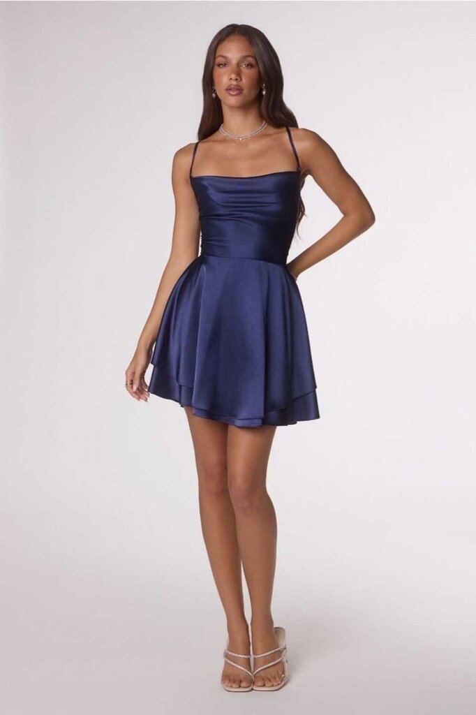 Satin mini dress