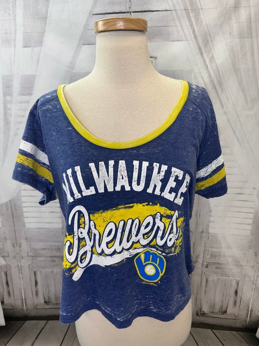 NWT Milwaukee Brewers Crop Shirt
