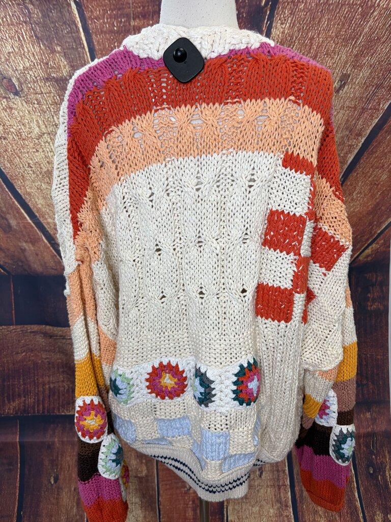 Clear Skies Knit Crochet Cardigan