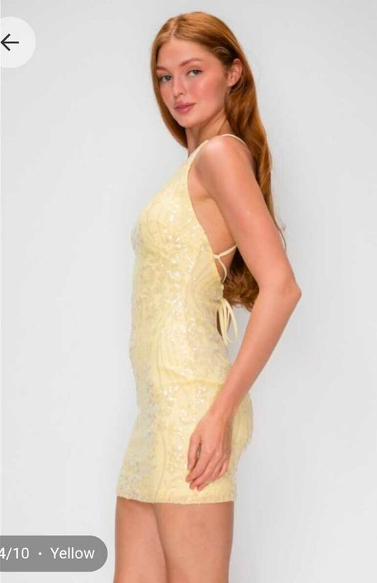 Glimmering Vine Sequin Mini
