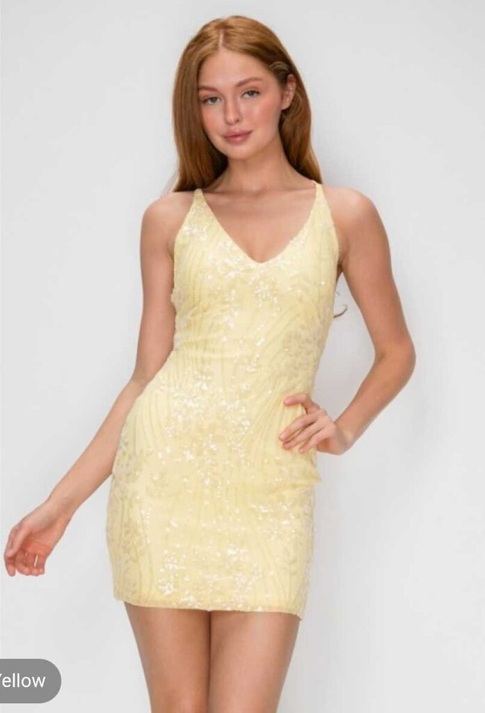Glimmering Vine Sequin Mini
