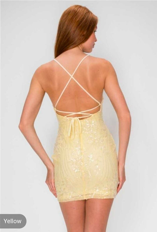 Glimmering Vine Sequin Mini