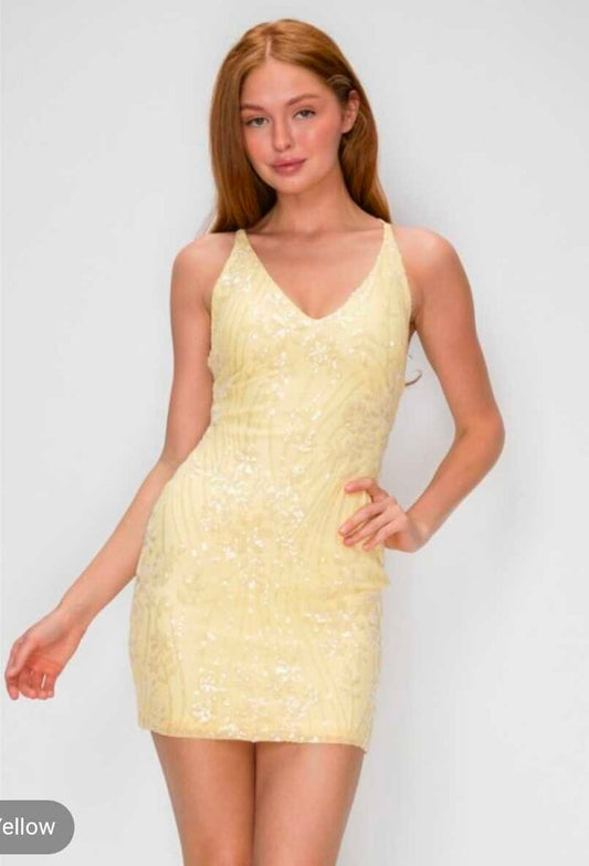 Glimmering Vine Sequin Mini