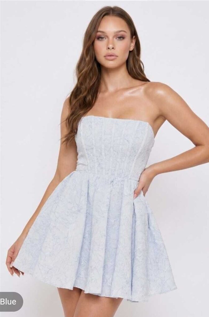 Strapless Flare Mini Dress