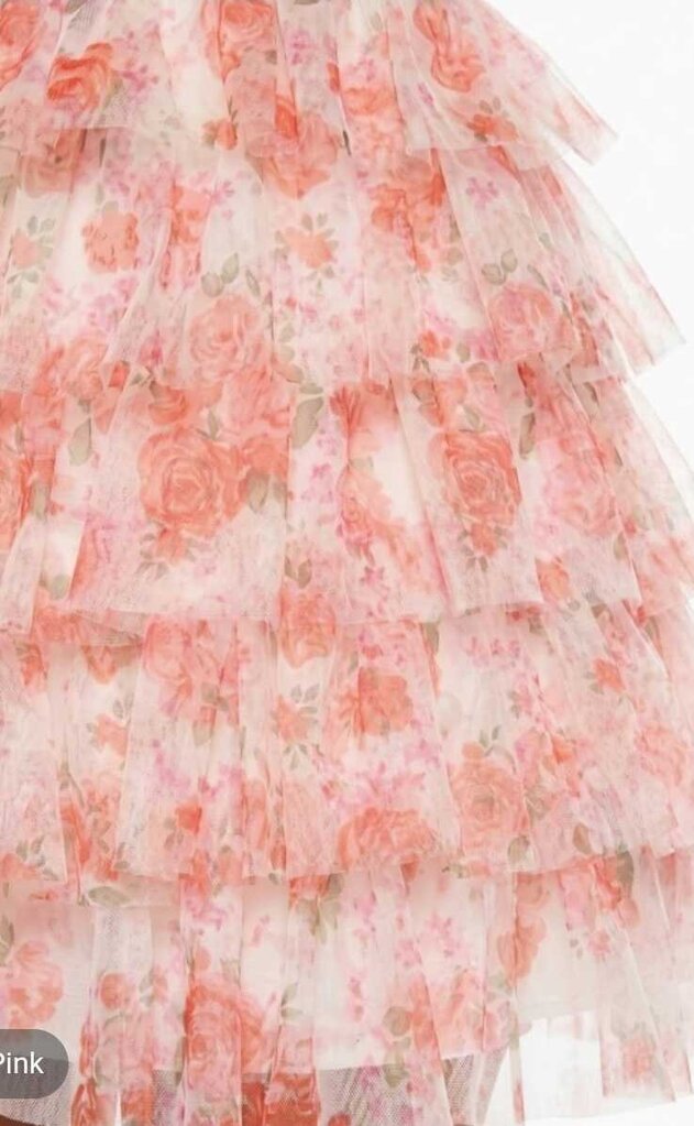 Floral Print Layered Ruffle Mini Dress