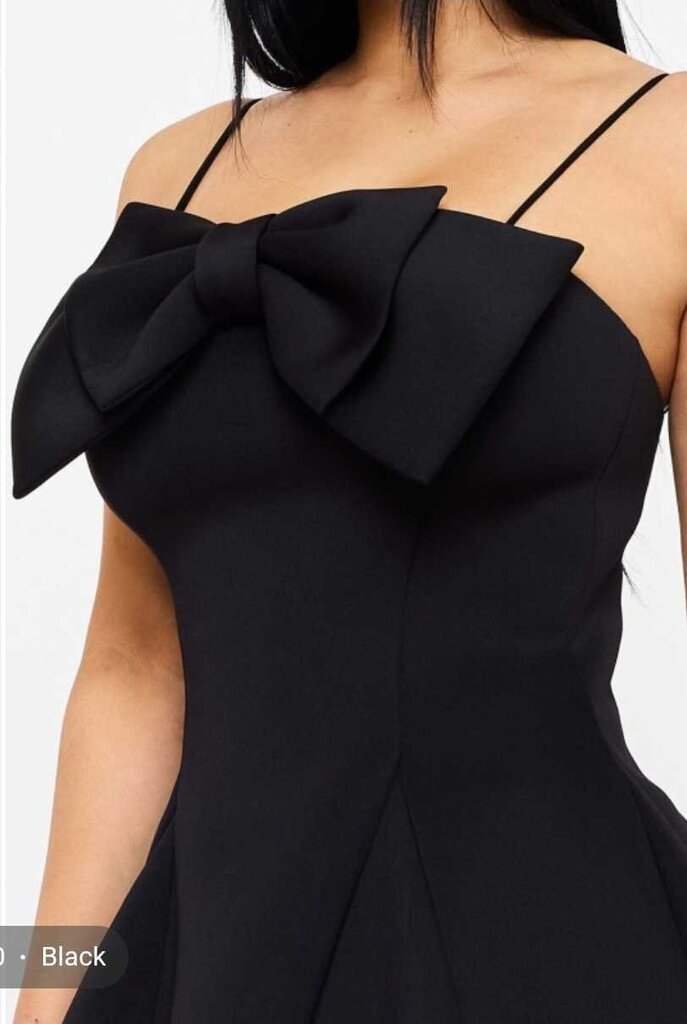 Super Techno Bow Front Mini Dress
