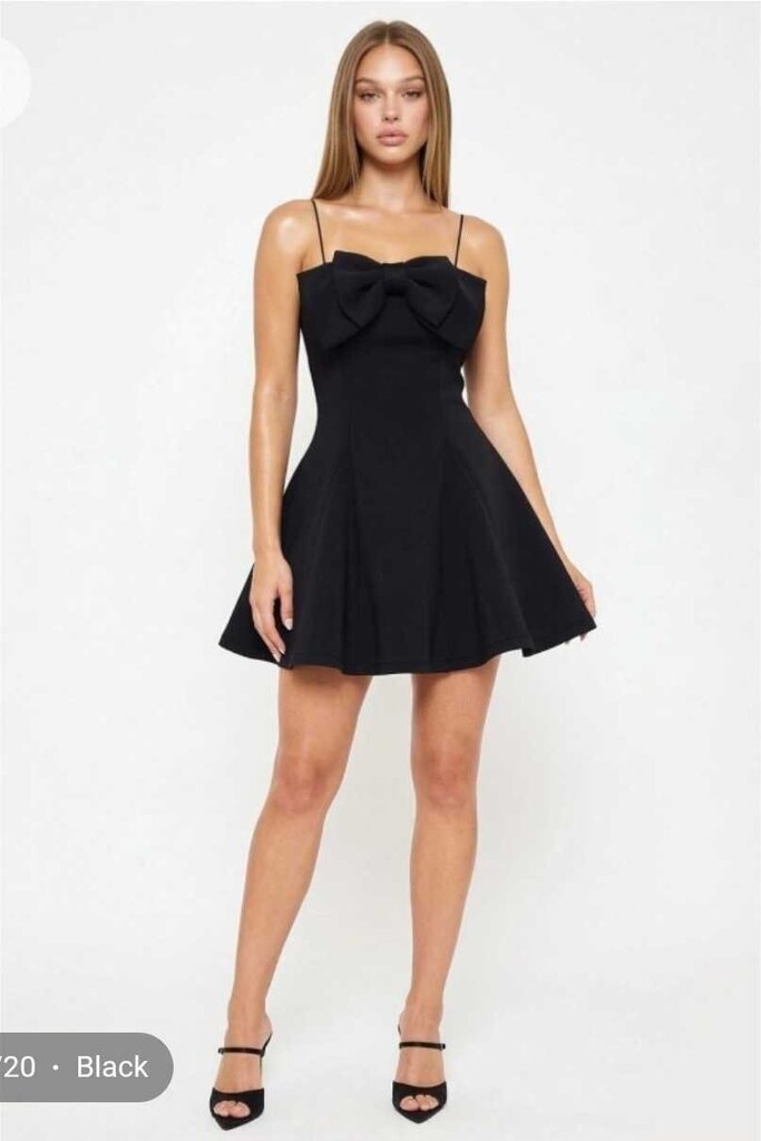 Super Techno Bow Front Mini Dress