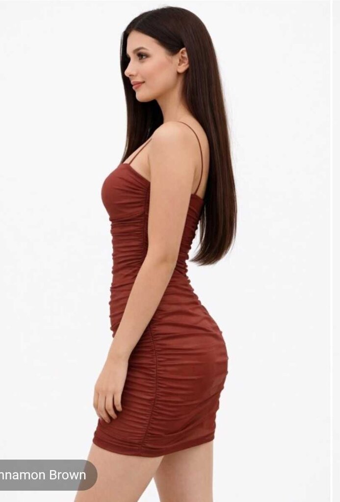 Mesh Ruched Dress