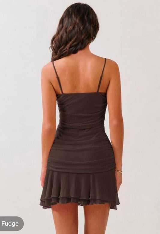 V-neck Mini Dress