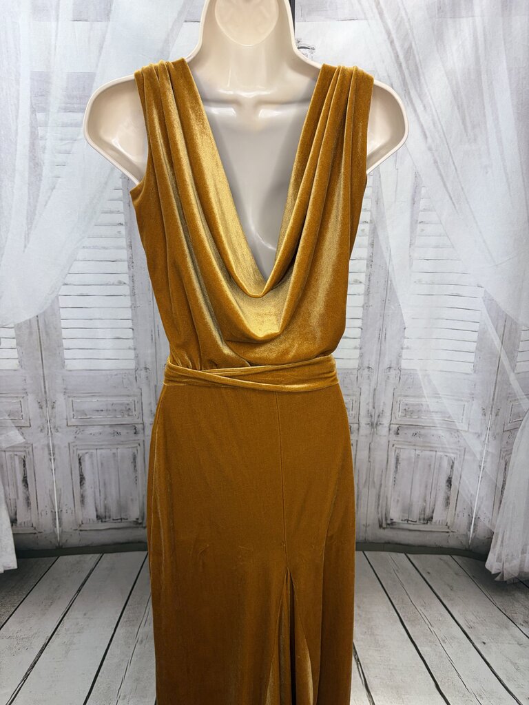 Velvet Cowlneck Maxi
