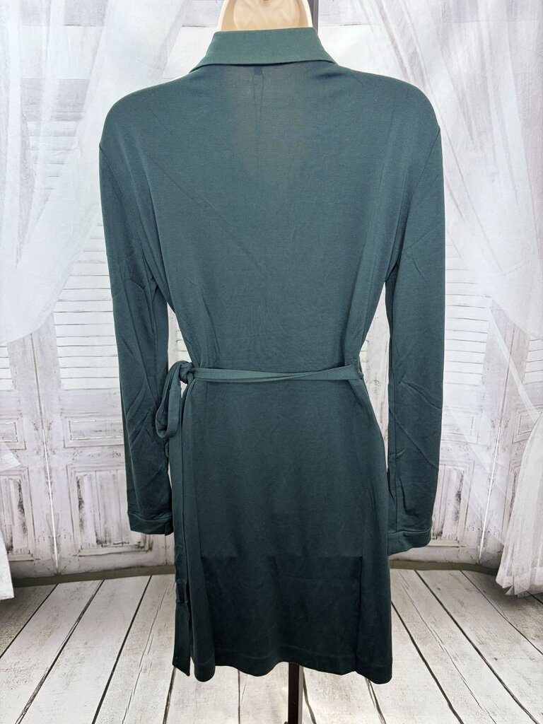 NWT 100% Silk Belted Long Sleeve