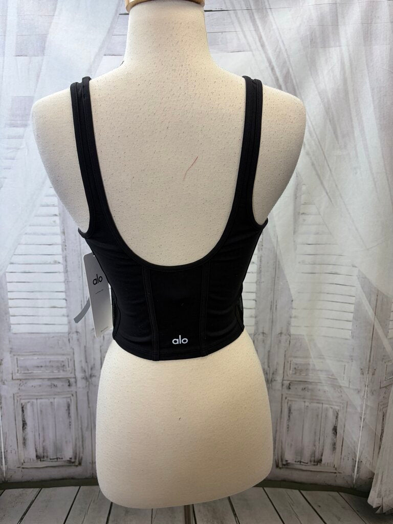 NWT Airbrush Mesh Corset Tank